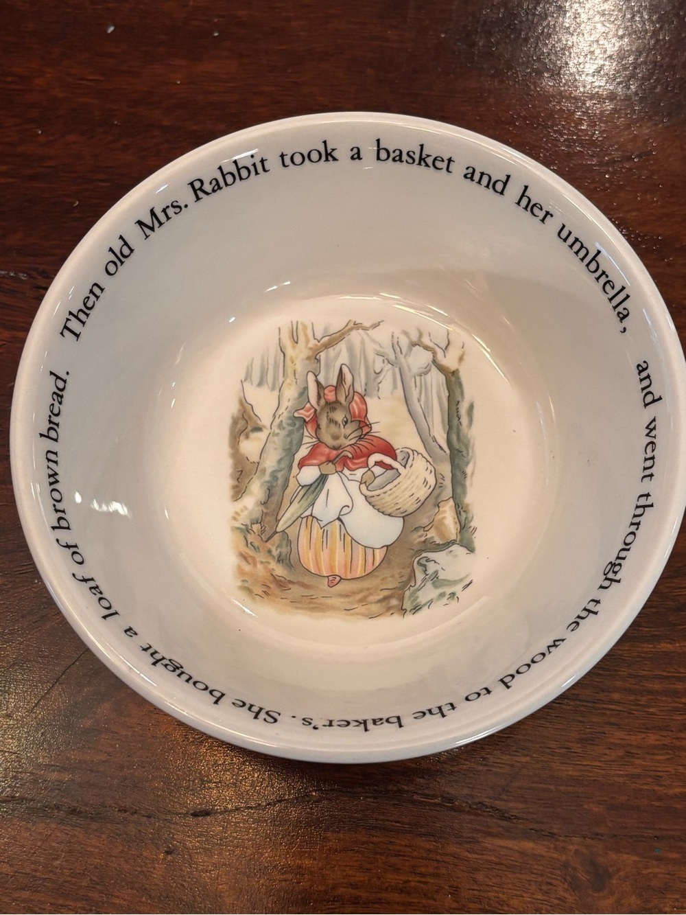 Wedgwood Beatrix Potter Peter Rabbit Decorative Bowl 6 in Made in England